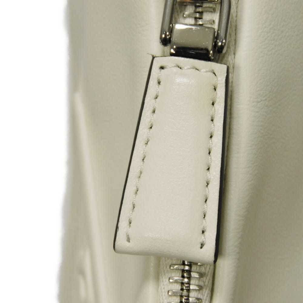 Prada Triangle Leather Crossbody Shoulder Bag in White with RFID IC Chip Embo... - Picture 9 of 16